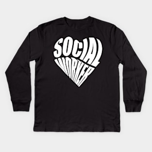 Social Worker Love Kids Long Sleeve T-Shirt